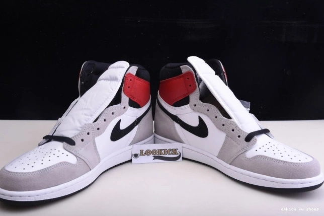 Rep High Smoke 555088-126 OG Jordan 1 Light Air Grey 0704